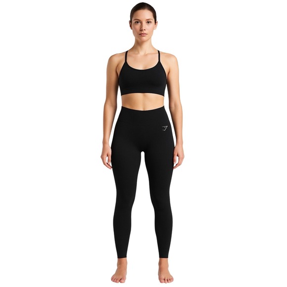 Gymshark Womens‎ Scrunch Leggings Small Black High Waist Seamless NWOT - Picture 6 of 11